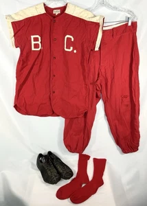 Vintage 1940er Southland Athletic Uniform Baseball Trikot Hose Socken Schuhe Größe 40 - Bild 1 von 24