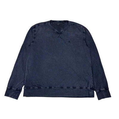 John Varvatos Star EE. UU. Darien Garment Teñido Terry Crew Sudadera Para Hombre XL Foto 1 de 4