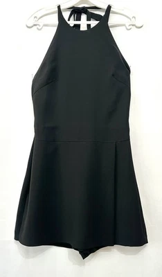 Pantalones Cortos Banana Republic Negros Mameluco Halter Cuello Espalda Abierta Talla 4 Foto 1 de 4