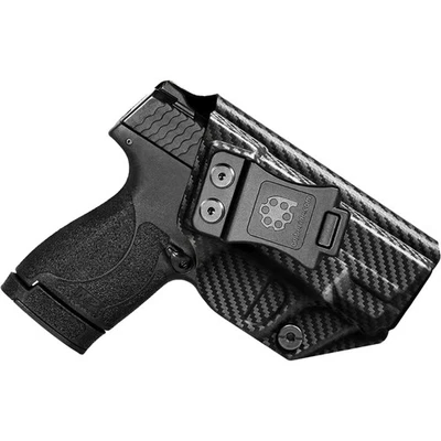 IWB Kydex Holster Fit: Smith & Wesson M&P Shield Plus/ M2.0/M1.0-9mm/40 S&W 3.1 - Image 1 of 4