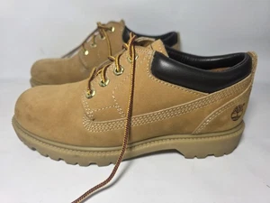 Timberland Oxford Weizen Nubuk wasserdicht niedrig geschnitten Chukka Stiefel Damengröße 7M - Bild 1 von 10