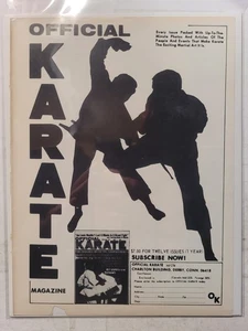 Vintage Zeitschriftenwerbung für KARATE Magazin - Bild 1 von 1