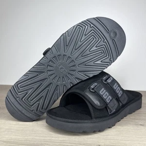 UGG Men's Goldencoast Strap Slide Sandals Size 12 Black 196565276407 - Picture 1 of 15