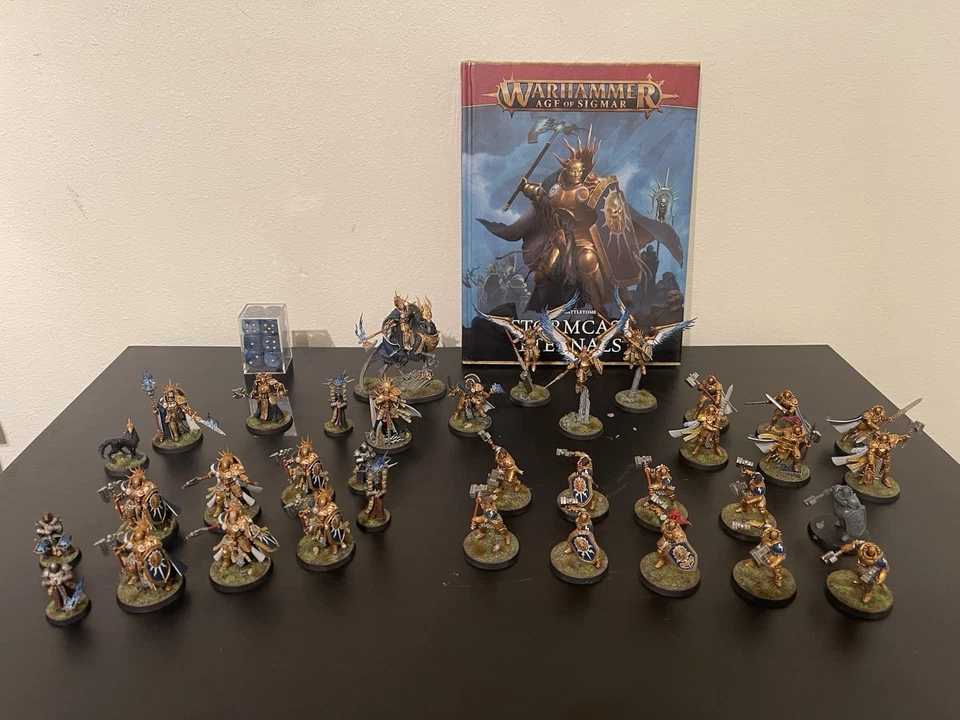 AoS Stormcast Eternals Army Fully Painted and Based, 1400+ Points - Image 1 of 4