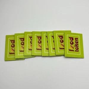 Mall Madness 8 Cardboard Food Tokens 2005 Replacement Pieces Parts - Picture 1 of 1