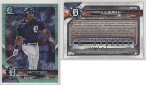 2018 Bowman Chrome Prospects Aqua Shimmer Refractor /125 Christin Stewart