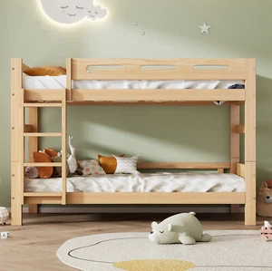 Kinderbett Etagenbett Massiv Hochbett Spielbett Doppelstockbett Bett 90x200 cm - Bild 1 von 12