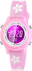 Waterproof LED Kids Watches with Alarm - Kids Toys Gifts for Girls Age 3-10
