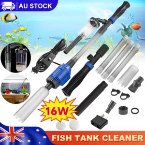 Fish Tank Cleaner Syphon Change Pump Water Filter Aquarium Vacuum Gravel 800L/H - Picture 1 of 12