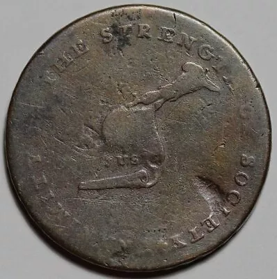 (c1790's) Kentucky Token - Lancaster Edge - US Copper Colonial Coin - Image 1 of 4
