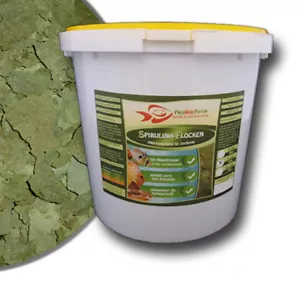 Spirulina 30% Flocken 5 Liter Eimer 800g Algenfutter Futter Fischfutter Algen - Bild 1 von 1