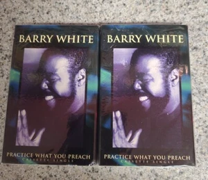 Barry White - Practice What You Preach Cassette Single SEALED  - Picture 1 of 4