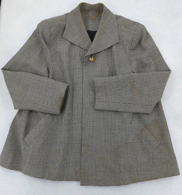 Vtg DONCASTER Women's Black Hounds Tooth w Gold Metallic Thread BLAZER Sz 10 - Image 1 of 4