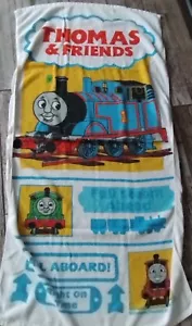 Thomas & Friends Vintage Large Beach Bath Towel 2003 All Aboard 27" by 53" VGC - Picture 1 of 6