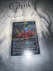 MTG Assassin's Creed FOIL BORDERLESS Staff of Eden, Vault's Key NM/M - Picture 1 of 5