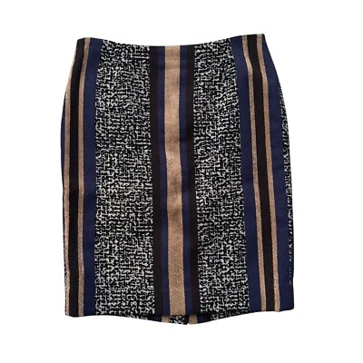 Doncaster Collection Skirt Size 10 Blue Black Wool Blend Career Business  EUC - Image 1 of 4