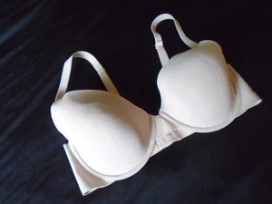 36D Beige Nylon Underwire Lightly Lined MAIDENFORM T-Shirt Bra SE1200 36D - Picture 1 of 5