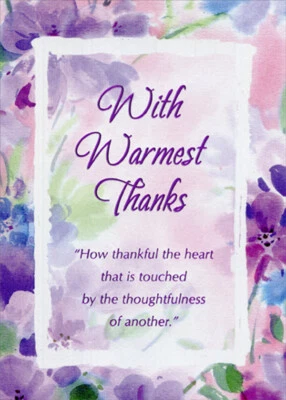 Designer Greetings How Thankful the Heart Thank You Card - Image 1 of 2