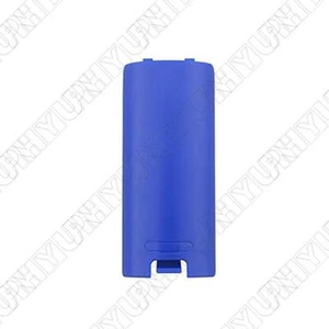 1x Dark Blue Remote Controller Battery Cover Rigid Plastic Fit For Nintendo Wii - Picture 1 of 5