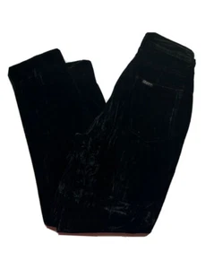 Vintage Guess By Georges Marciano Damen Größe 30 Schwarz Samt Hose - Bild 1 von 6