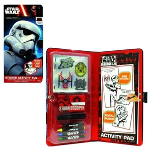 Pegatina Star Wars Storm Trooper Libro de actividades Diversión Portafolio Juego Diversión - Imagen 1 de 3
