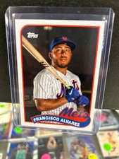 2023 Topps Archives Francisco Alvarez Mike Piazza 1989 Topps Doubleheader Card