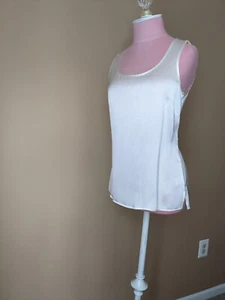 Talbots Silk Classic Top Shell blanco 4 - Imagen 1 de 11