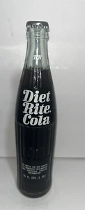 Vintage 70s Diet Rite Soda 16 oz Bottle FULL - Picture 1 of 5