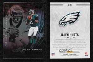 2020 Panini Illusions Trophy Collection Emerald Jalen Hurts #11 Rookie RC