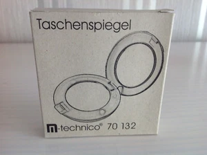 Taschenspiegel aufklappbar in silber mit Beleuchtung - Bild 1 von 6