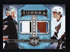 2006-07 Artifacts Tundra Tandems Platinum /10 Olaf Kolzig Alex Ovechkin Patch