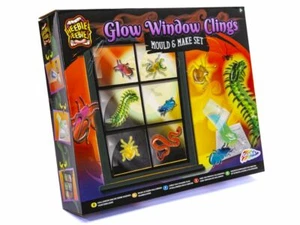 Halloween Party Glowing Creepy Insects Make Window Clinging Gel Stickers Kit - Picture 1 of 1