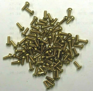 100 PIECES CARTER AFB & WCFB CARB CHOKE PLATE TO SHAFT BRASS SCREWS-SERVICES ALL - Picture 1 of 1