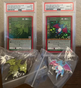 Metazoo - UFO Pin Club- Van Meter Visitor 4/13 + ALT 5A/5 with PINS! PSA 10 GEM - Picture 1 of 6