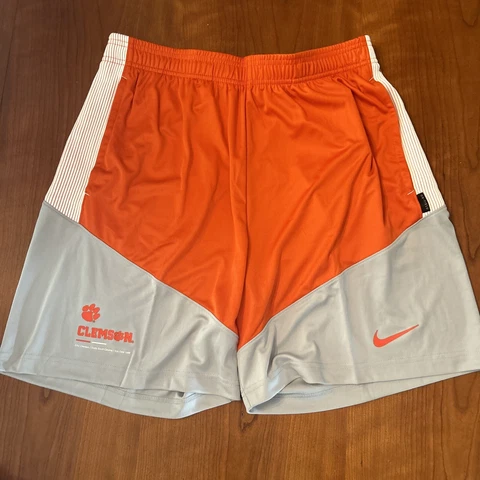 NEW Nike Clemson Tigers Official On Field Dri-Fit Shorts - Mens Large - $45 Cover