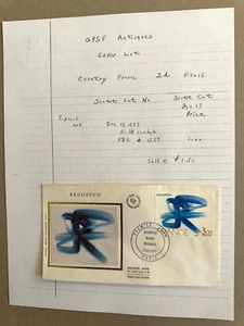 Topical Art France 1 FDC Scott CAt 1559 12/17/1977 - Picture 1 of 1