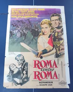 Póster de la película italiana de gran tamaño Roma Contro Roma 1964 -39x55 B17-43-5 - Imagen 1 de 10