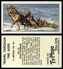 Dog Sledge #12 Travel Through The Ages 1961 Typhoo Tea Card