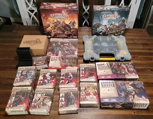 Zombicide Black Plague Kickstarter & Wulfsburg Lot With Survivor Expansions - Picture 1 of 11