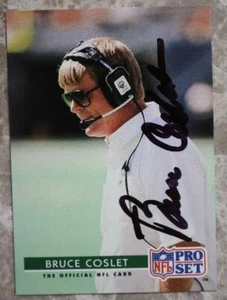 New York Jets Coach Bruce Coslet signed autographed 1999 Pro Set football card-- - Picture 1 of 1