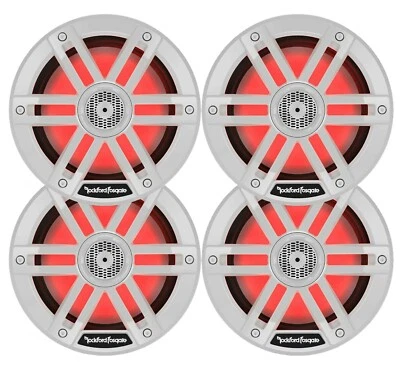 4x Rockford Fosgate M1-65 6.5” ColorOptix Marine 2-Way 600W Total Power Speakers - Image 1 of 3