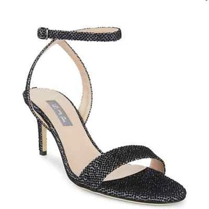 SJP by Sarah Jessica Parker Gal Glitter Sandals Size 38 - Picture 1 of 12