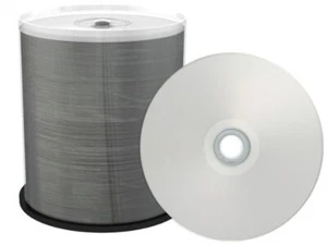 100 Ritek Pro Line Silver Printable DVD-R 16x Blank Discs 4.7GB 120 mins Cakebox