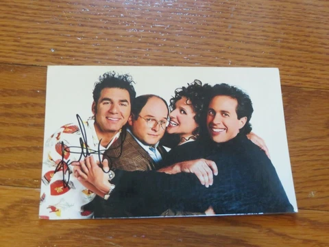 Jason Alexander Autographed Hand Signed 4x6 Photo Seinfeld Cover