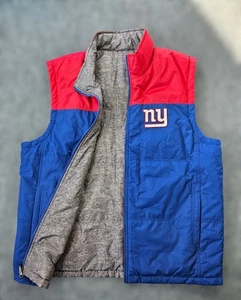 New York NY Giants NFL Herren XL Wende Full Zip Puffer Weste - Bild 1 von 8