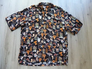 Vtg Reyn Spooner UT Texas Longhorns Hawaiian Shirt Mens L All Over Print NCAA - Picture 1 of 10