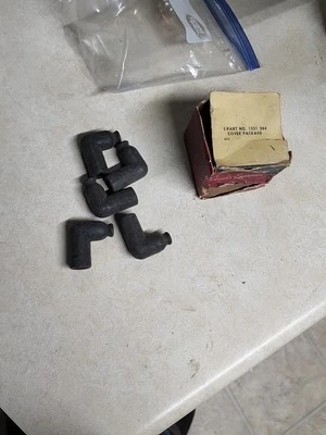 1933-1953 Plymouth Dodge NOS EVR-DRY Spark Plug Covers V6 Mopar 1321284 Box Of 5 - Image 1 of 4