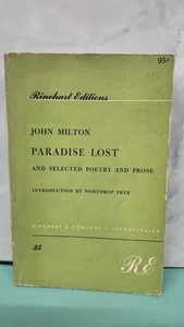 John MILTON / Paradise Lost and Selected Poetry and Prose Rinehart Editions 35  - Imagen 1 de 7