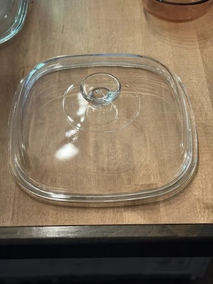 Pyrex Clear Glass Dome Lid  A12C for Corning Ware 10” Square Casserole Baker  - Image 1 of 4
