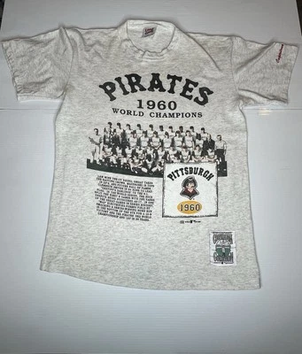 VTG 1994 Cooperstown Collection Pirates 1960 World Champions Shirt Mens Medium - Image 1 of 4
